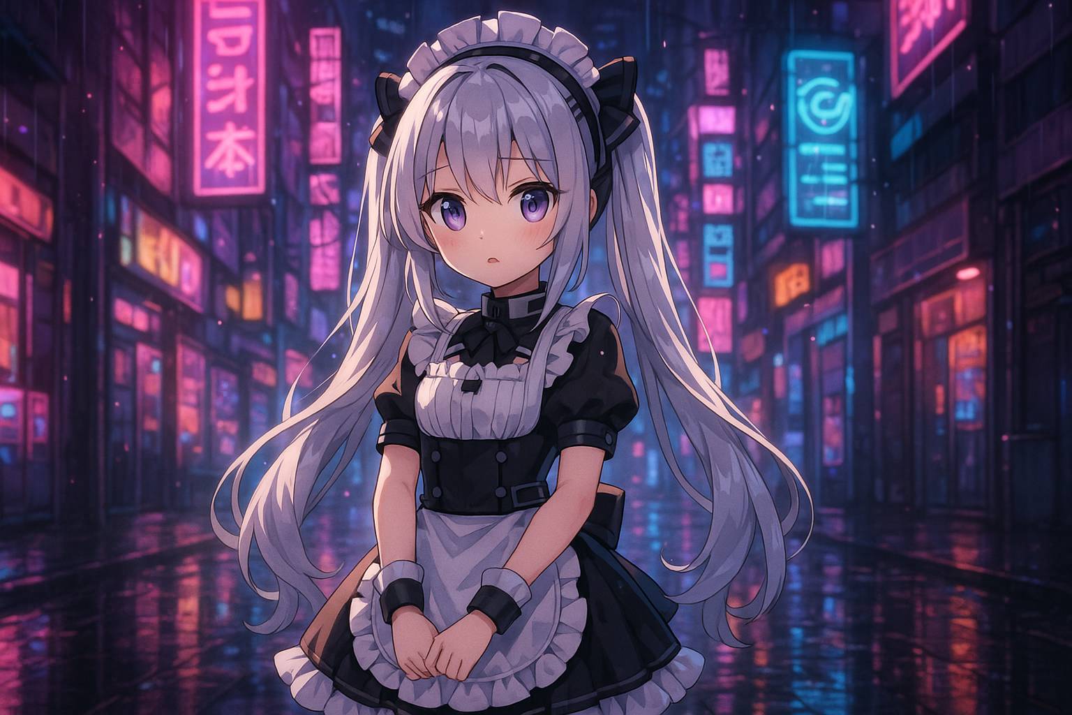 网红主播教程动漫 - 赛博朋克少女